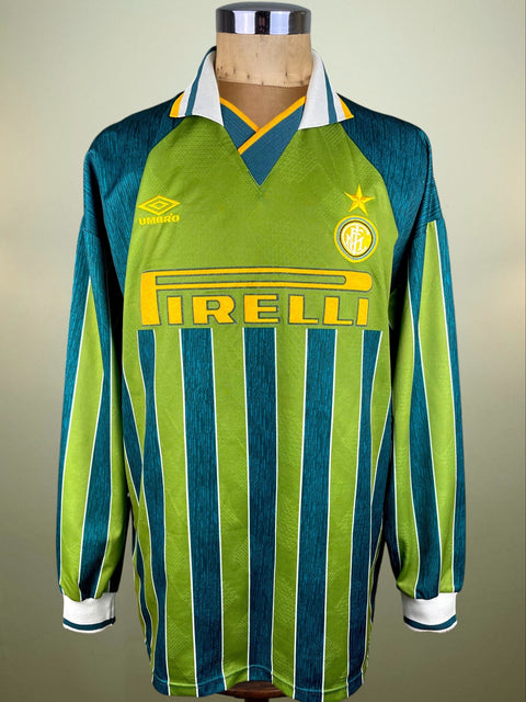 Match Shirt • Club • Inter • 1995 • Umbro • Third • 7 • Pierluigi Orlandini • Match Prepared - Calcio 90