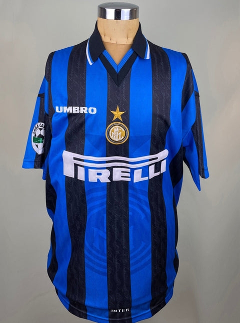 Match Shirt • Club • Inter • 1997 • Umbro • Home • 10 • Ronaldo • vs Juventus - Calcio 90