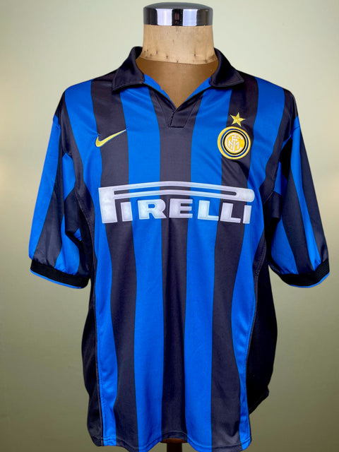 Match Shirt • Club • Inter • 1998 • Nike • Home • #9 • Ronaldo • Match Worn • Unwashed