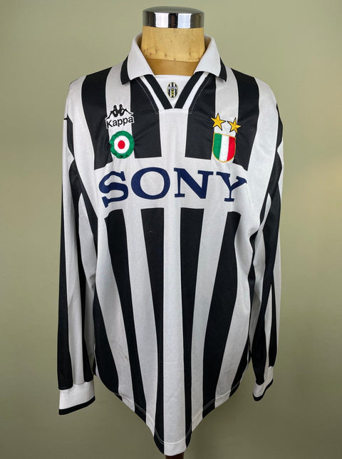 Match Shirt • Club • Juventus • 1995 • Kappa • Home • 2 • Ciro Ferrara • Match Worn • From Massimiliano Esposito's Collection - Calcio 90