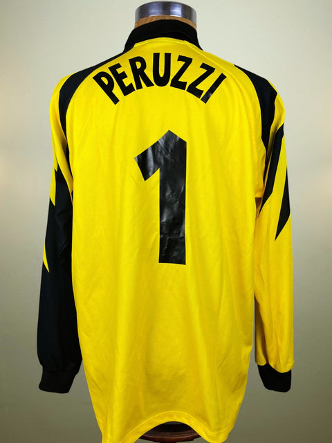 Match Shirt • Club • Juventus • 1996 • Kappa • Keeper • 1 • Angelo Peruzzi • Champions League • Match Worn - Calcio 90