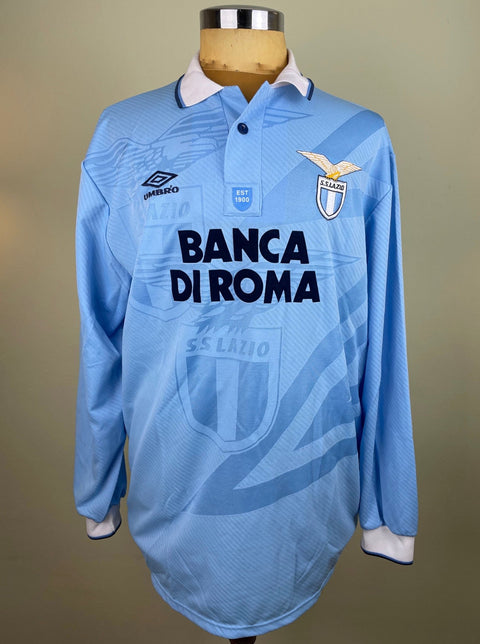 Match Shirt • Club • Lazio • 1993 • Umbro • Home • 11 • Giuseppe Signori • Match Worn - Calcio 90