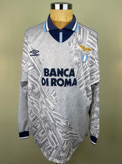 Match Shirt • Club • Lazio • 1994 • Umbro • Away • 9 • Alen Bokšić • vs Napoli - Calcio 90