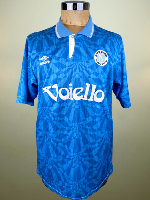 Match Shirt • Club • Napoli • 1992 • Umbro • Home • 10 • Gianfranco Zola • Match Worn - Calcio 90