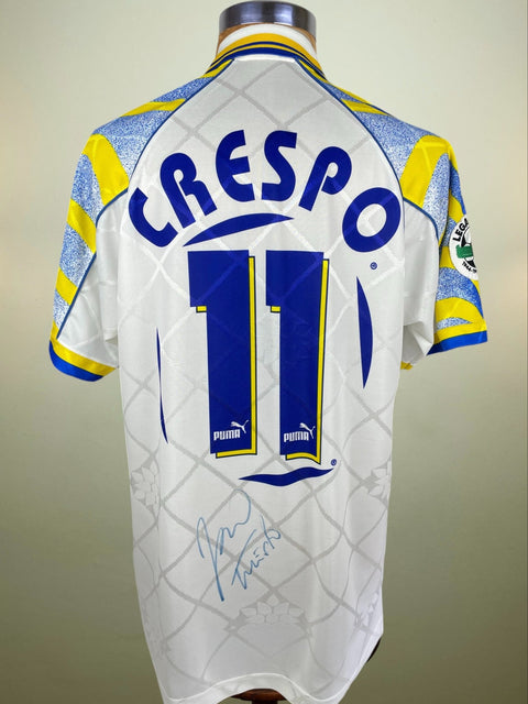 Match Shirt • Club • Parma • 1996 • Puma • Home • 11 • Hernan Crespo • Match Worn • Signed - Calcio 90