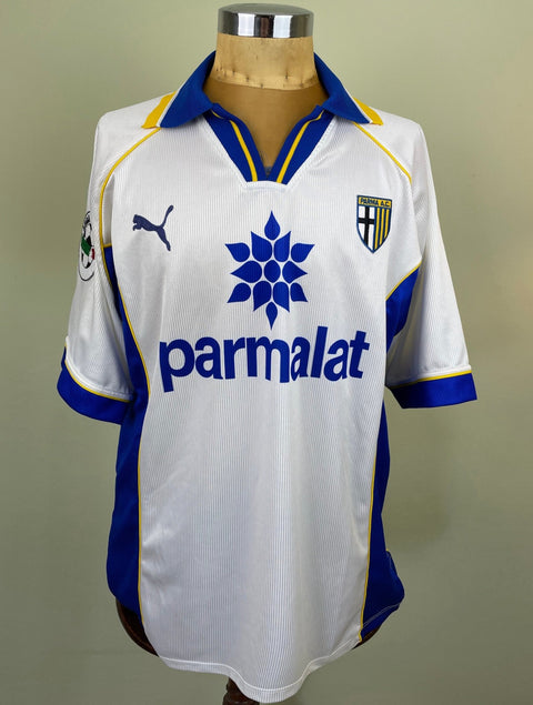 Match Shirt • Club • Parma • 1997 • Puma • Home • 11 • Hernan Crespo • Match Worn - Calcio 90