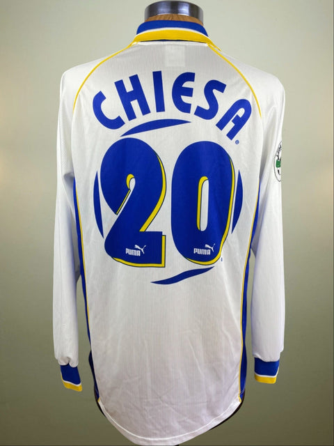 Match Shirt • Club • Parma • 1997 • Puma • Home • 20 • Enrico Chiesa • Match Worn - Calcio 90