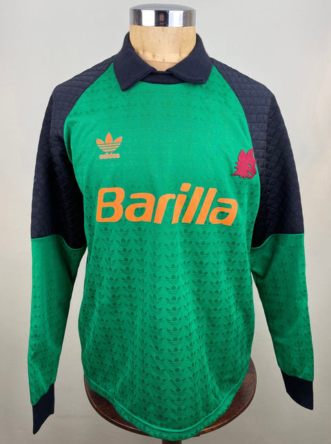 Match Shirt • Club • Roma • 1992 • Adidas • Keeper • 1 • Giovanni Cervone • Match Worn • Signed - Calcio 90