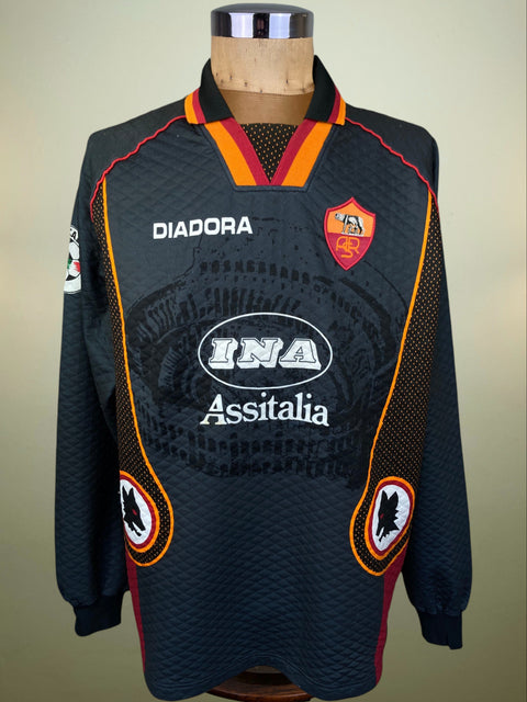 Match Shirt • Club • Roma • 1997 • Diadora • Keeper • #1 • Michael Konsel • Match Worn