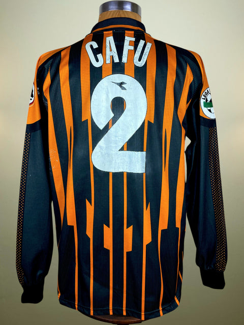 Cafu's Match Worn Shirt AS Roma • 1997 • Diadora • Third Shirt • Size XL • Vs Worn vs Vicenza