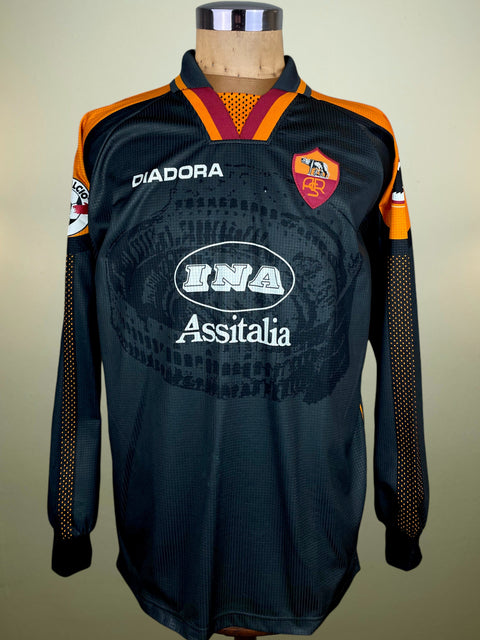 Match Worn Shirt • Roma • 1997 • Diadora • Third • Cafu • Size XL • Vs Vicenza