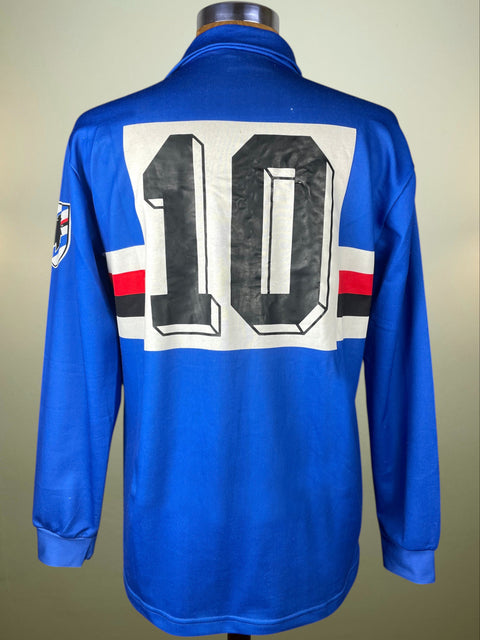 Match Shirt • Club • Sampdoria • 1988 • Kappa • Home • #10 • Roberto Mancini • Match Worn