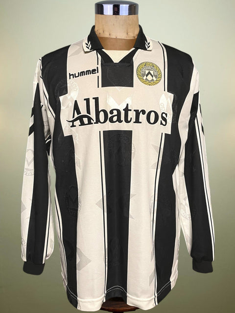 Match Shirt • Club • Udinese • 1995 • Hummel • Home • 10 • Giovanni Stroppa • Match Worn - Calcio 90