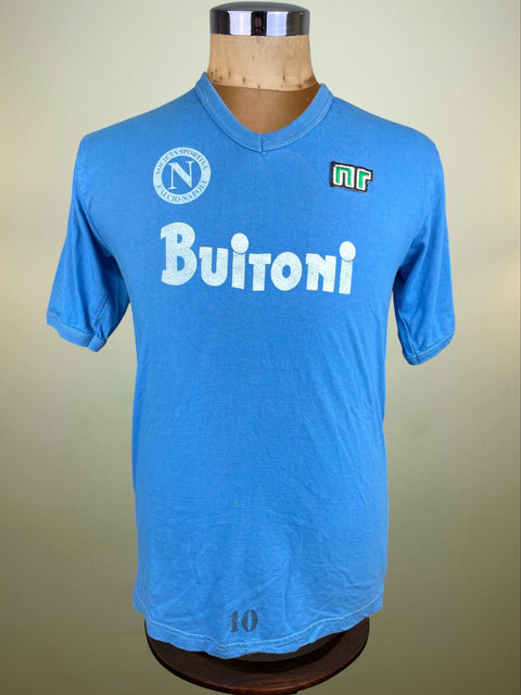 Player Issue Training • Napoli • 1986 • Diego Maradona • Ennerre Training Top - Calcio 90