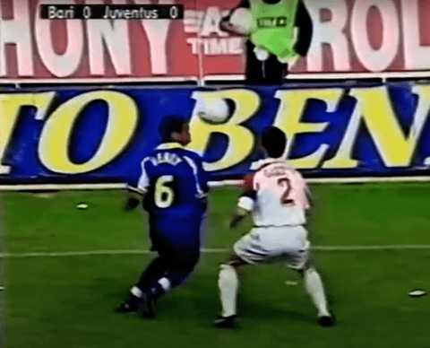 Match Shirt • Club • Juventus • 1998 • Kappa • Away • 6 • Thierry Henry • vs Bari - Calcio 90