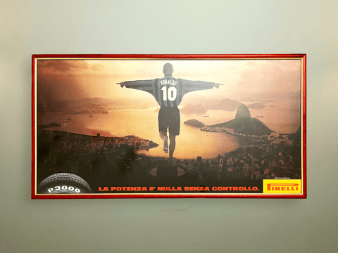 Store Memorabilia • Poster • Inter Milan • 1998 • Ronaldo Pirelli Ad Campaign • 100 x 50cm - Calcio 90