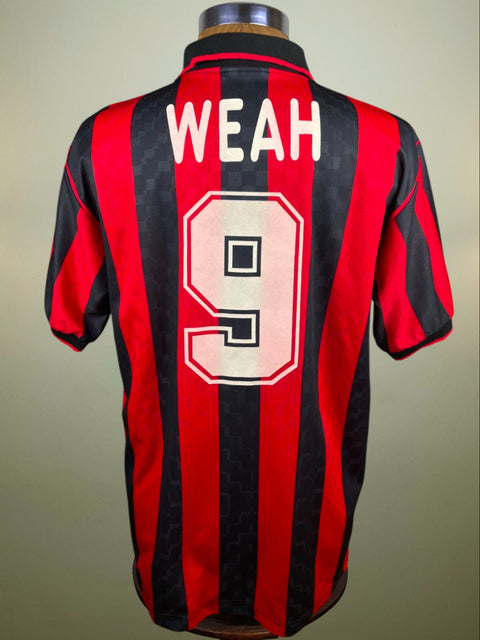 Store Shirt • AC Milan • 1995 • Lotto • Home • George Weah • Size L - Calcio 90