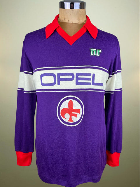Store Shirt • Fiorentina • 1984 • Ennerre • Home • Size L - Calcio 90