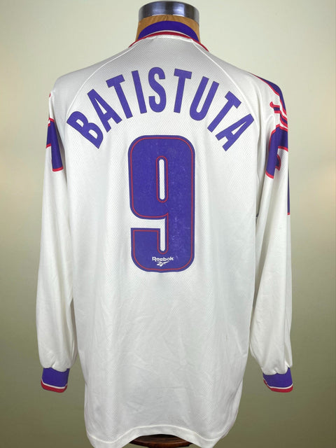 Store Shirt • Fiorentina • 1995 • Reebok • Away • Gabriel Batistuta • Size XL - Calcio 90