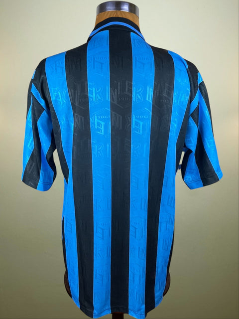 Store Shirt • Inter Milan • 1993 • Umbro • Home • UEFA Cup Final Version • Size XL - Calcio 90