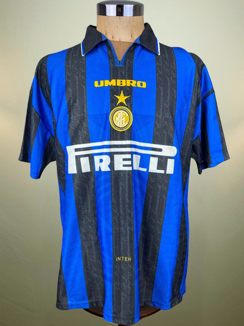 Store Shirt • Inter Milan • 1996 • Umbro • Size L - Calcio 90