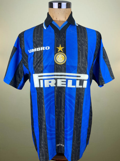 Store Shirt • Inter Milan • 1997 • Umbro • Home • Ronaldo • Size L