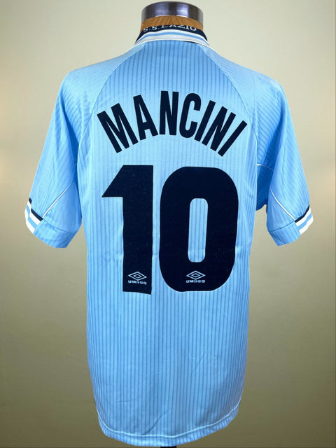 Match Shirt • Club • Lazio • 1997 • Umbro • Home • 10 • Roberto Mancini • Match Prepared - Calcio 90