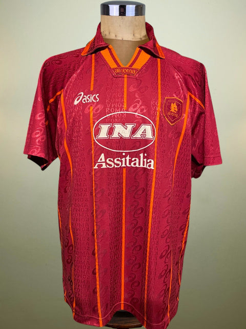 Store Shirt • Roma • 1996 • Asics • Abel Balbo • Size L - Calcio 90