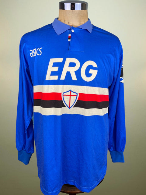 Store Shirt • Sampdoria • 1992 • Asics • Size L - Calcio 90