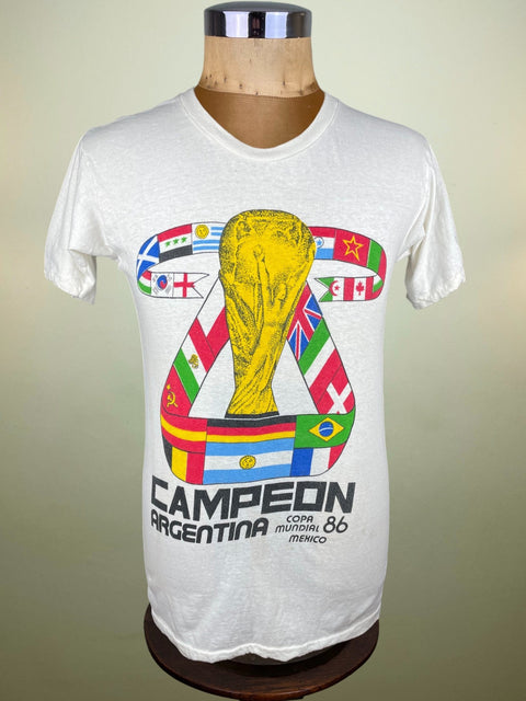 T-Shirt • 1986 • World Cup 86 • Mexico 86 Argentina Champions T-Shirt - Calcio 90