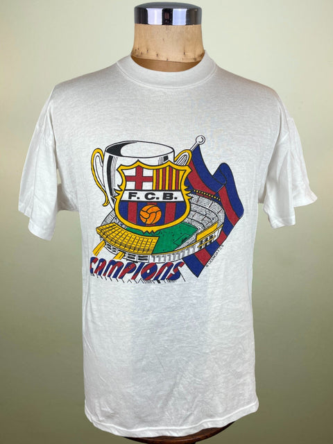 T-Shirt • 1992 • Champions League • Barcelona • European Cup Winners Official T-Shirt - Calcio 90
