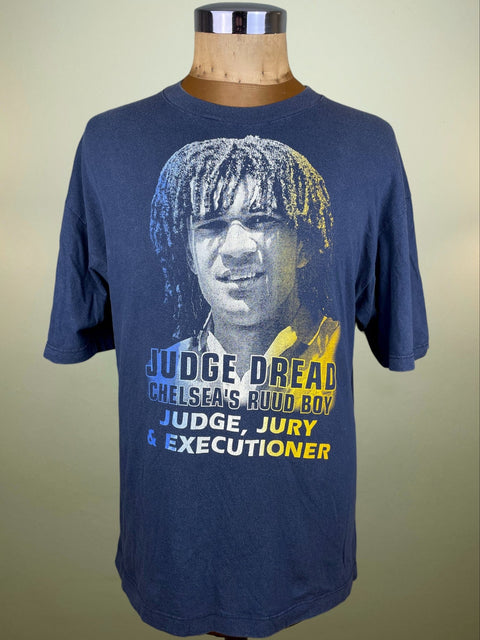 T-Shirt • 1995 • Premier League • Chelsea • Blue Bootleg Ruud Gullit T-Shirt - Calcio 90