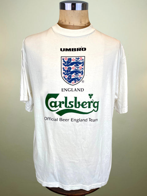 T-Shirt • 1996 • Euro 96 • England • Official Carlsberg Umbro T-Shirt