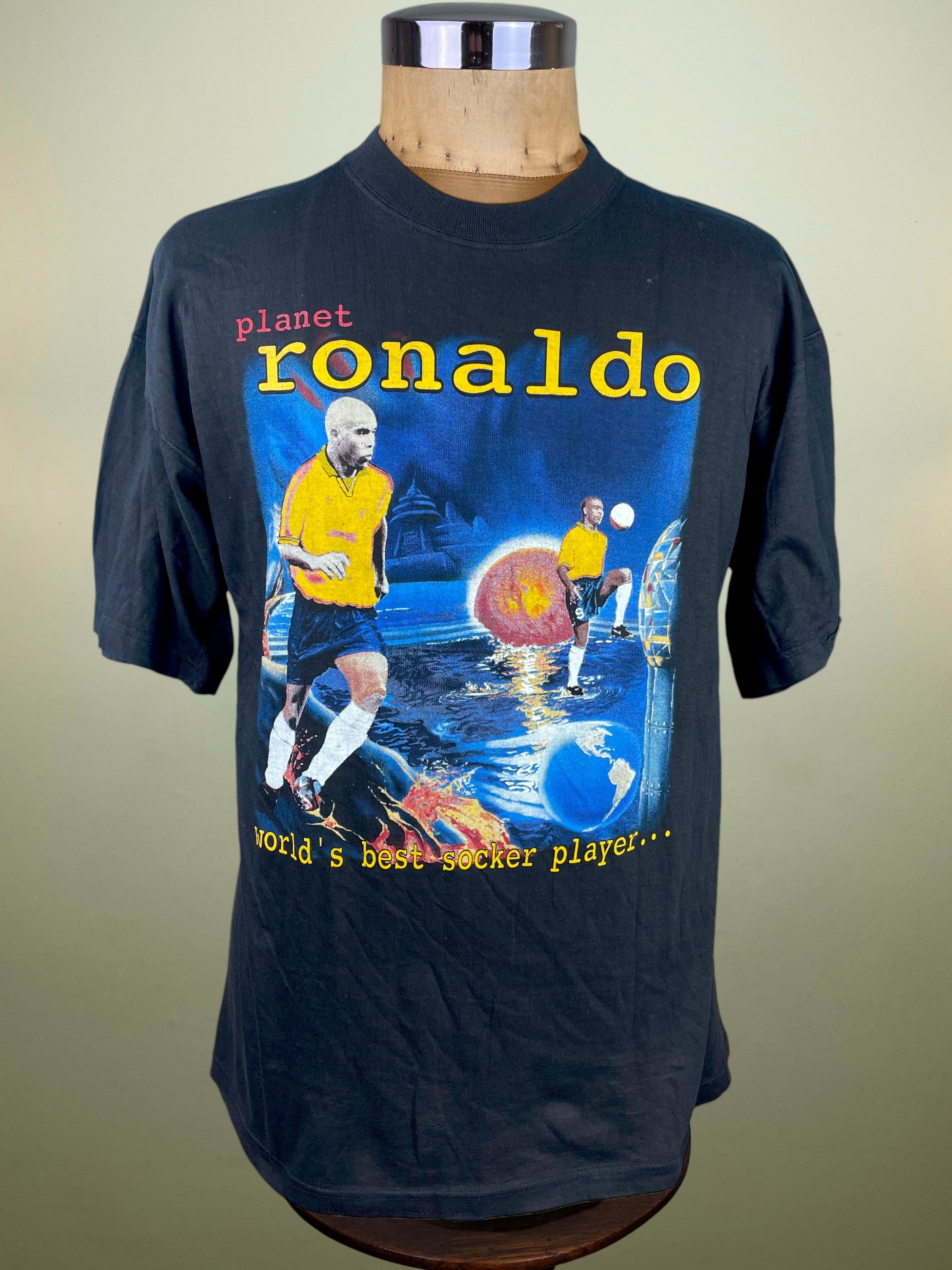 World Cup 98 Brazil Ronaldo Bootleg T-Shirt – France 98 | Calcio90