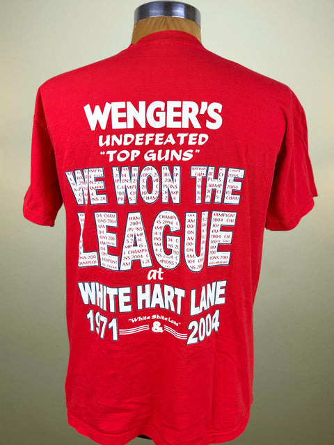 T-Shirt • 2004 • Premier League • Arsenal • Bootleg "We Won the League at White Hart Lane" T-Shirt