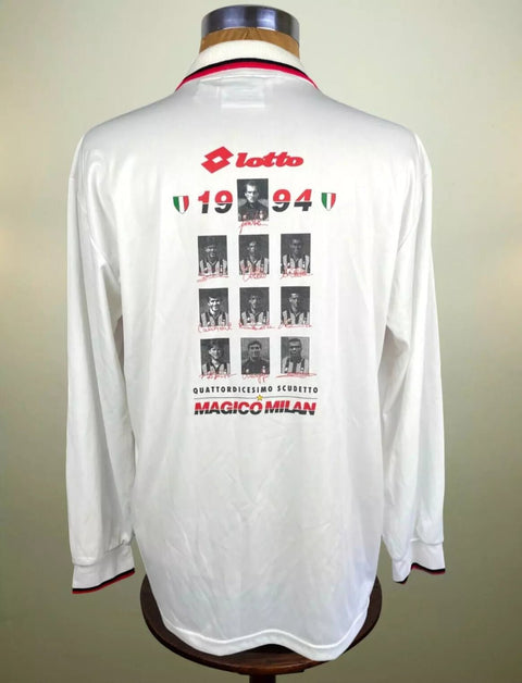 Store Shirt • AC Milan • 1993 • Lotto • Special Scudetto Champions Edition • Size XL - Calcio 90