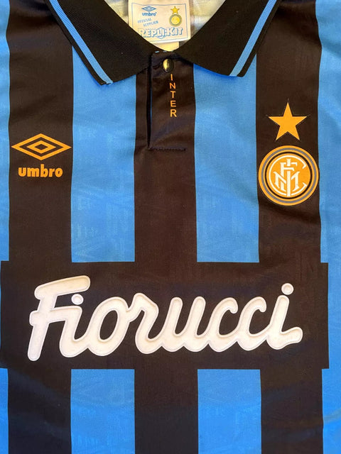Store Shirt • Inter Milan • 1994 • 9 • Umbro • Size XL - Calcio 90