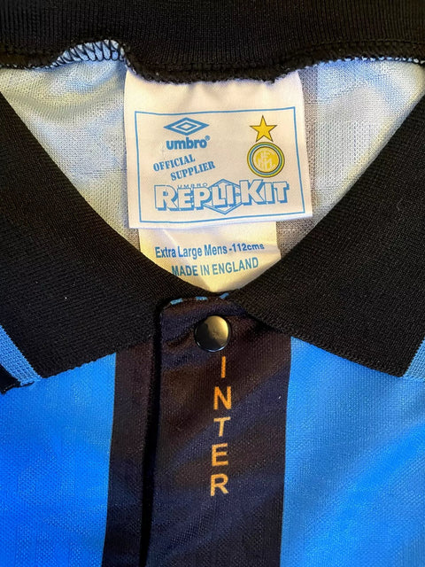Store Shirt • Inter Milan • 1994 • 9 • Umbro • Size XL - Calcio 90