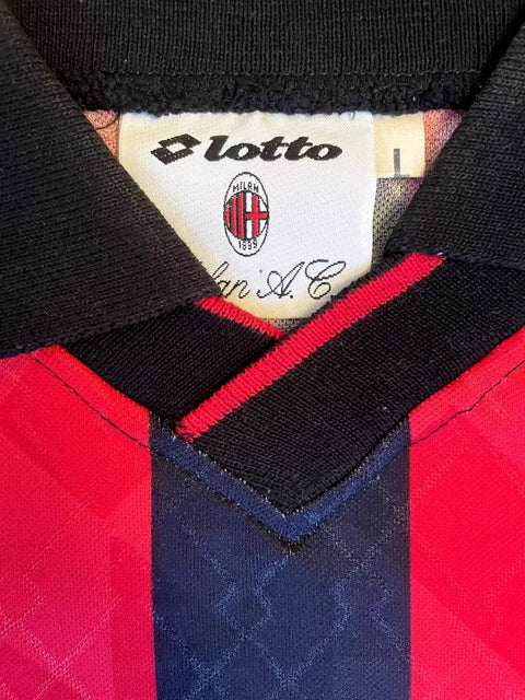 Store Shirt • AC Milan • 1995 • Lotto • Home • Size L - Calcio 90