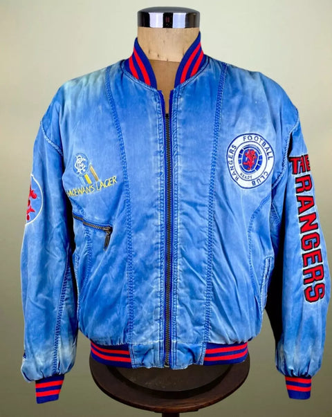 Store Top • Bomber • Glasgow Rangers • 1990 • Size S