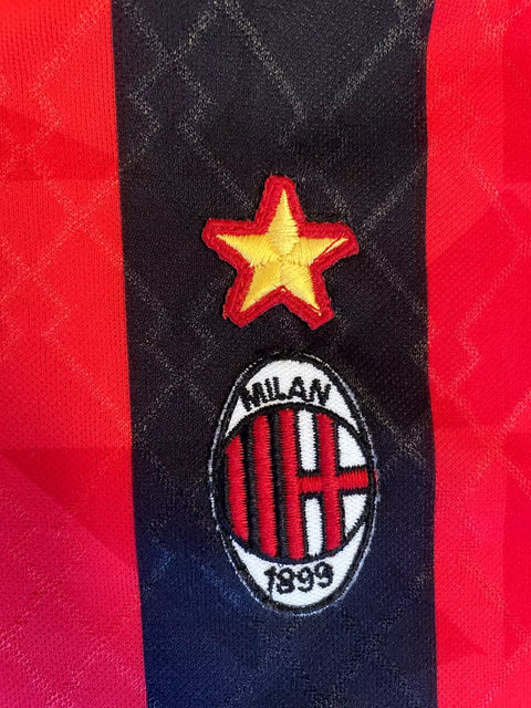 Store Shirt • AC Milan • 1995 • Lotto • Home • Size L - Calcio 90