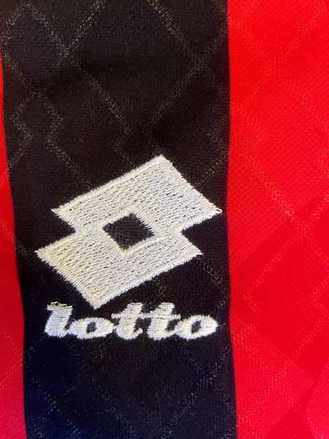 Store Shirt • AC Milan • 1995 • Lotto • Home • Size L - Calcio 90
