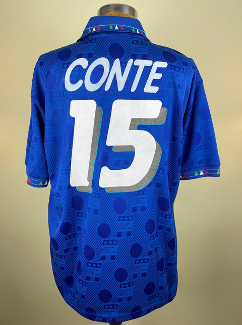 Match Shirt • National • Italia • 1994 • Diadora • Home • 15 • WC 94 • Antonio Conte - Calcio 90