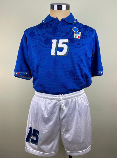Match Shirt • National • Italia • 1994 • Diadora • Home • 15 • WC 94 • Antonio Conte - Calcio 90