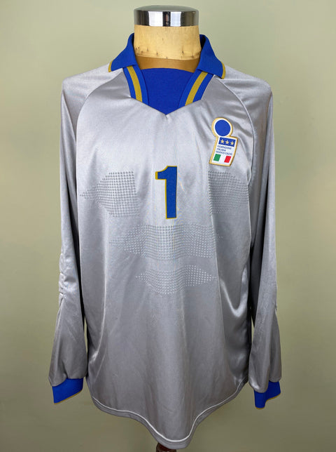 Match Shirt • National • Italia • 1996 • Nike • Keeper • #1 • Angelo Peruzzi • Match Prepared • Euro 96