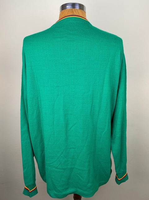 Player Issue Training • Roma • 1988 • Ennerre Training Top • Worn vs Costa Rica - Calcio 90