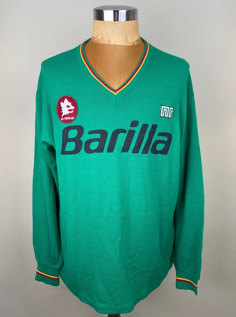 Player Issue Training • Roma • 1988 • Ennerre Training Top • Worn vs Costa Rica - Calcio 90