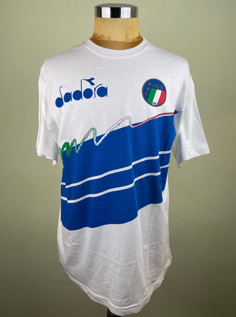 T-Shirt • 1988 • Euro 88 • Italia • Player Issue Diadora T-Shirt - Calcio 90