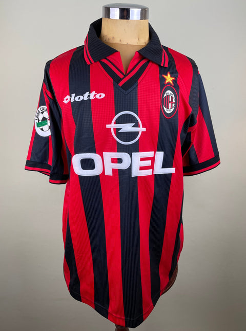 Match Shirt • Club • AC Milan • 1997 • Lotto • Home • #30 • Leonardo • Match Worn • Signed