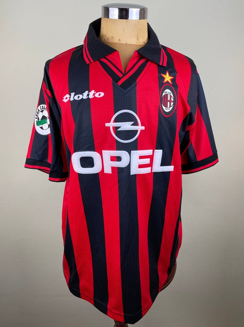 Match Shirt • Club • AC Milan • 1997 • Lotto • Home • 30 • Leonardo • Match Worn • Signed - Calcio 90